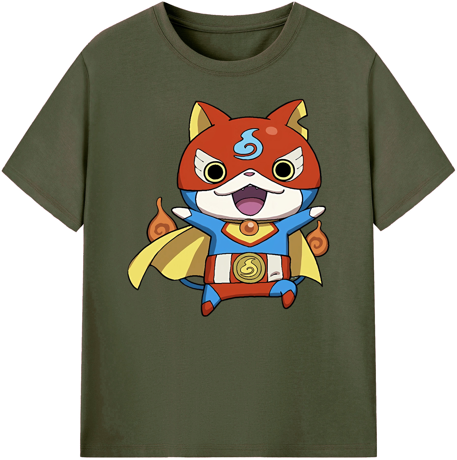 （画像用） 妖怪ウォッチ Yo-kai Watch 綿100％ メンズ半袖Tシャツ｜肌触りやわらか＆通気性